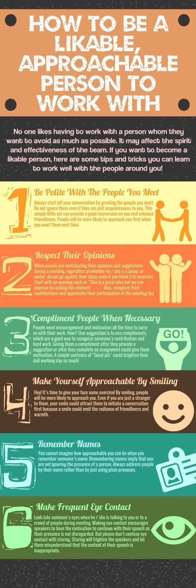 Infographic How To Be A Likeable Approachable Person At Work The infographic-how-to-be-a-likeable-approachable-person-at-work-the